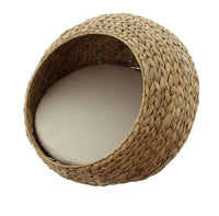 Katzen-Kuschelhöhle mit Kissen ca. Ø 50 x 30 cm, Kissen Ø 40 x 4 cm