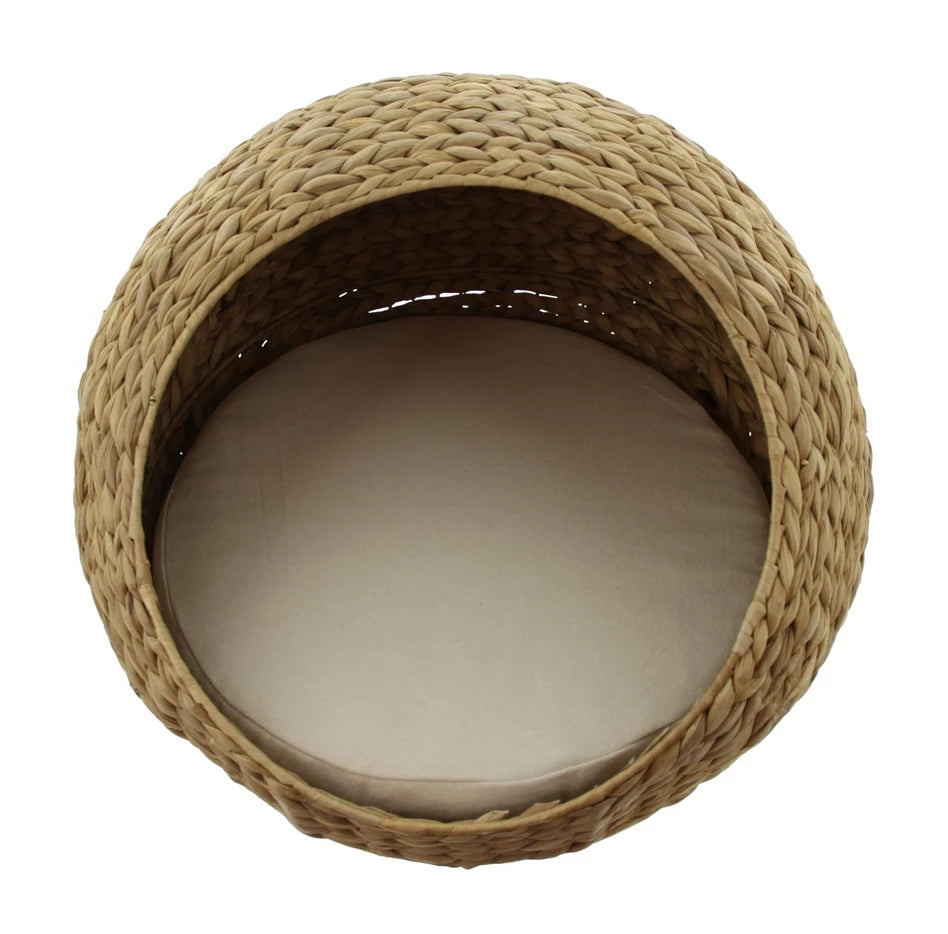 Katzen-Kuschelhöhle mit Kissen ca. Ø 50 x 30 cm, Kissen Ø 40 x 4 cm