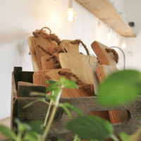 Holzbrett "Baguette" aus Natureiche 90x10 cm