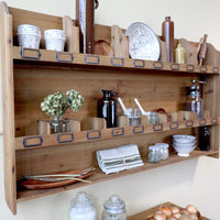 Sortierregal mit 15 Fächern H70/L120/B12 cm