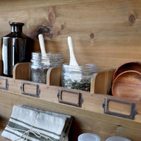 Sortierregal mit 15 Fächern H70/L120/B12 cm