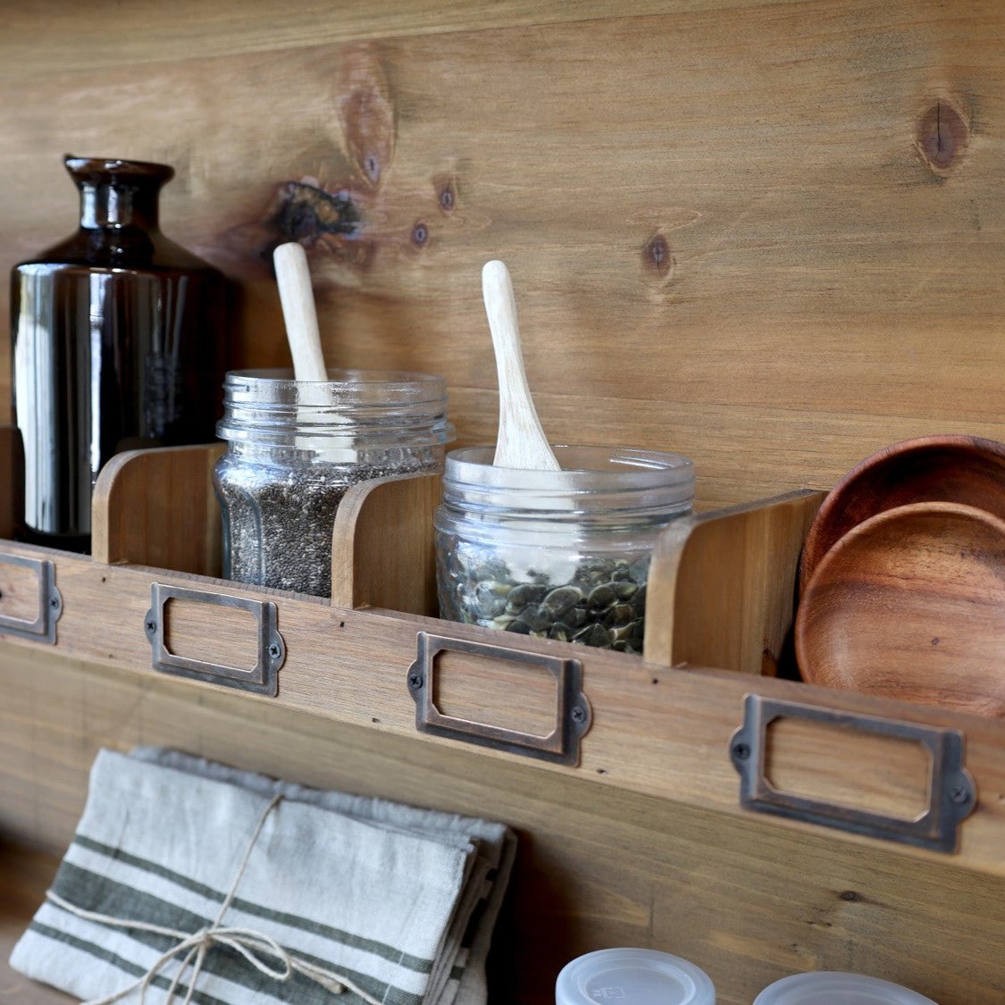 Sortierregal mit 15 Fächern H70/L120/B12 cm