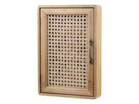 Schüsselschrank mit Tür geflochten H39/L27/B7,5 cm