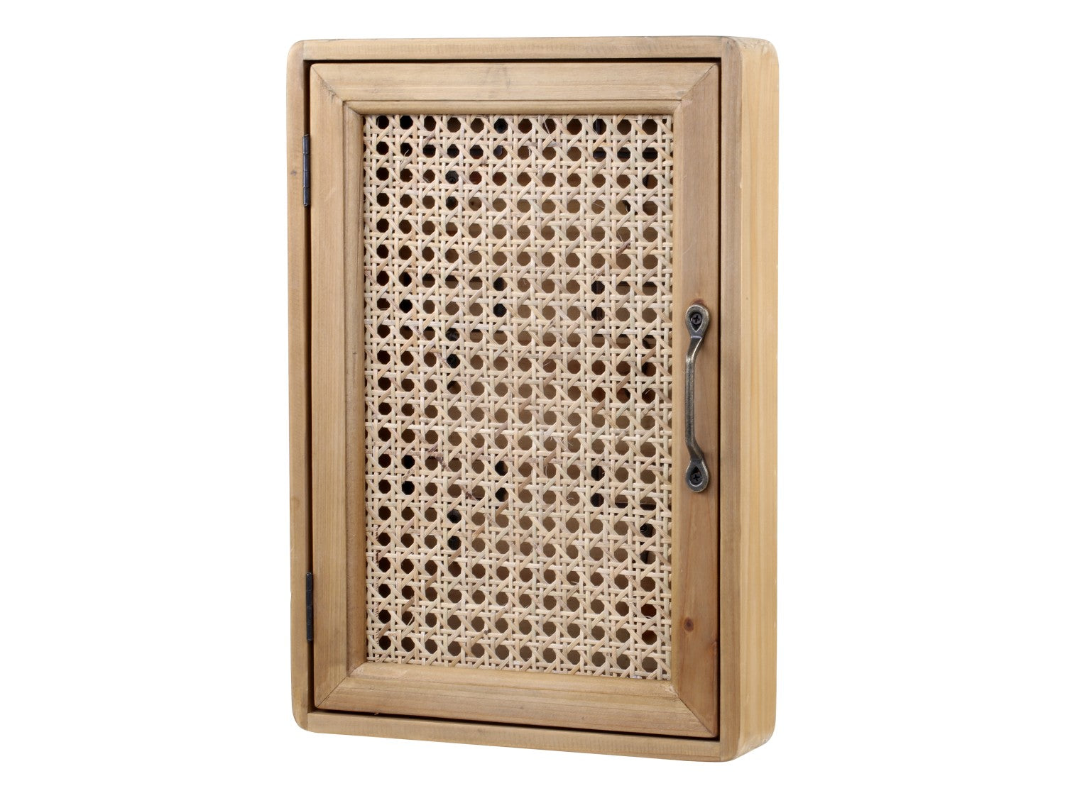 Schüsselschrank mit Tür geflochten H39/L27/B7,5 cm