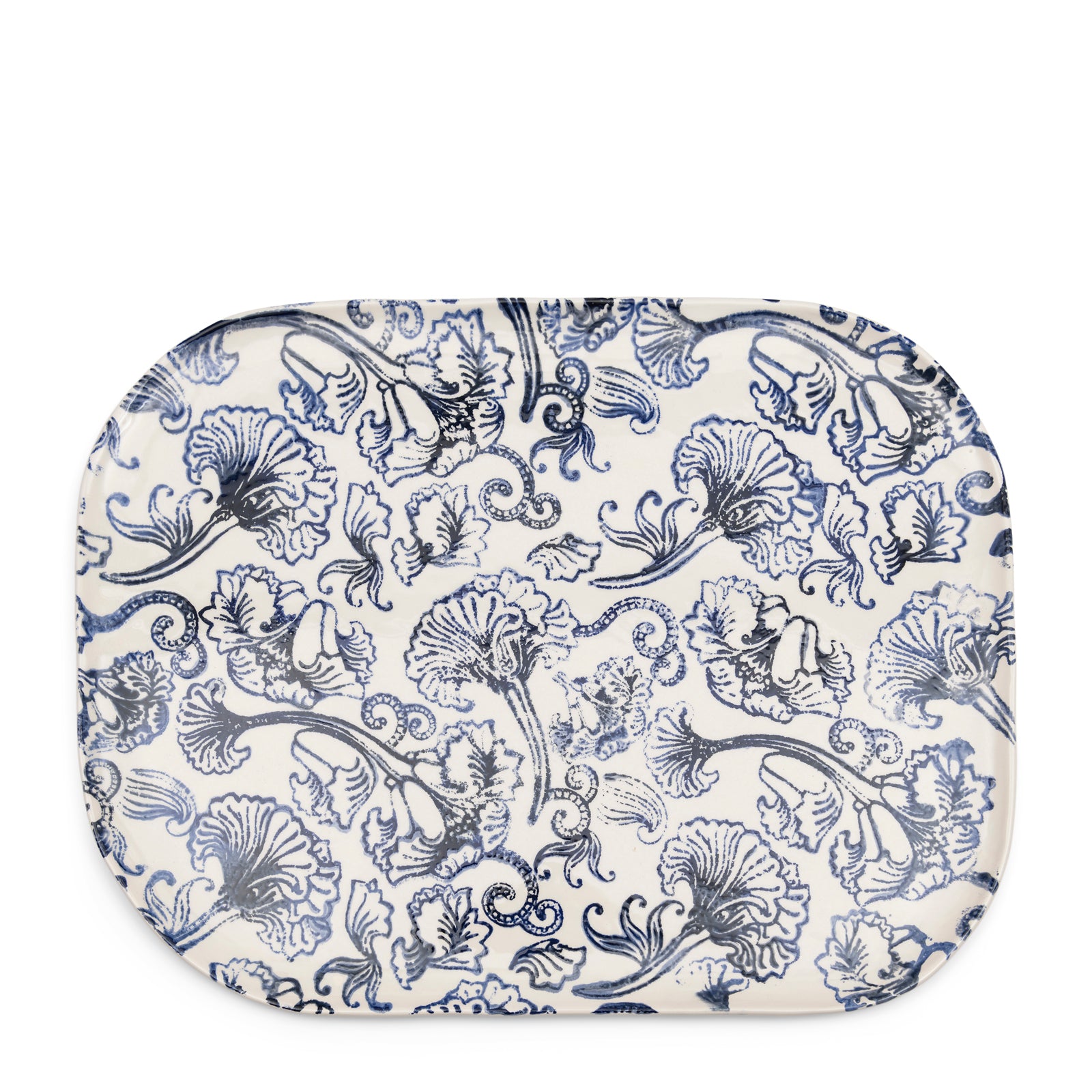 Servierplatte aus Steingut 40cm x 30 cm