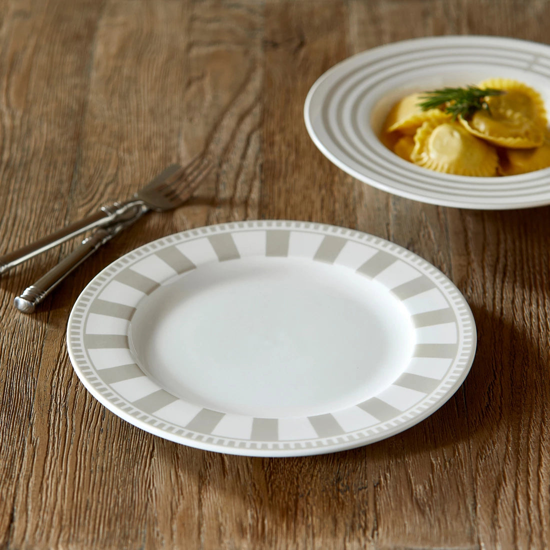 Porzellan-Essteller Ø: 27 cm, 6 Stück