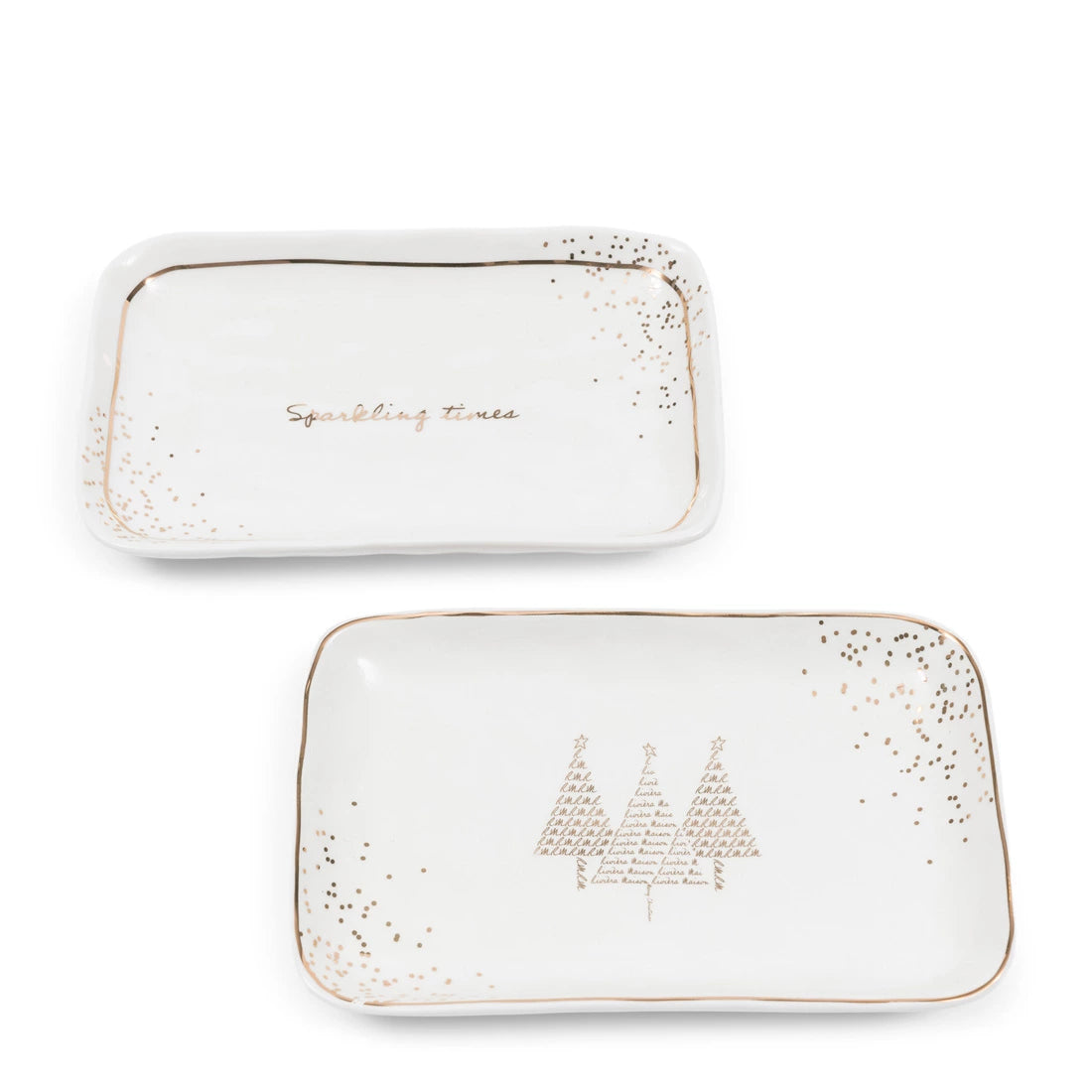 Kleine Servierplatte Weihnachtsglanz im 2er Set