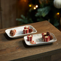 Kleine Servierplatte Weihnachtsglanz im 2er Set