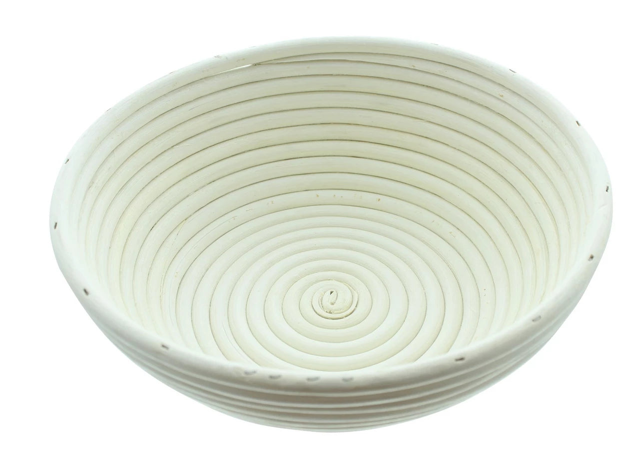 Gärkorb aus Peddigrohr,  groß Ø 24 x 7 cm, für Brote von 1.500 g - 2.500 g