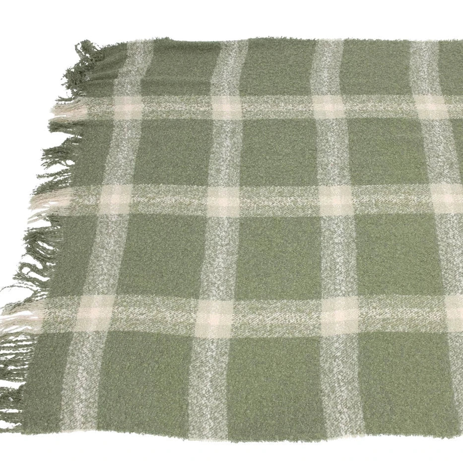Karo - Kuscheldecke in Grün 127x152cm