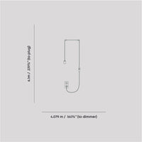 Plug - In - Pendelleuchte in Messing