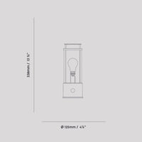 Die tragbare Lampe Muse aus massivem Messing Special Edition