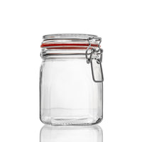 Drahtbügel-Vorratsglas mit Deckel und Dichtung , in verschiedenen Größen, 6-teiliges Set