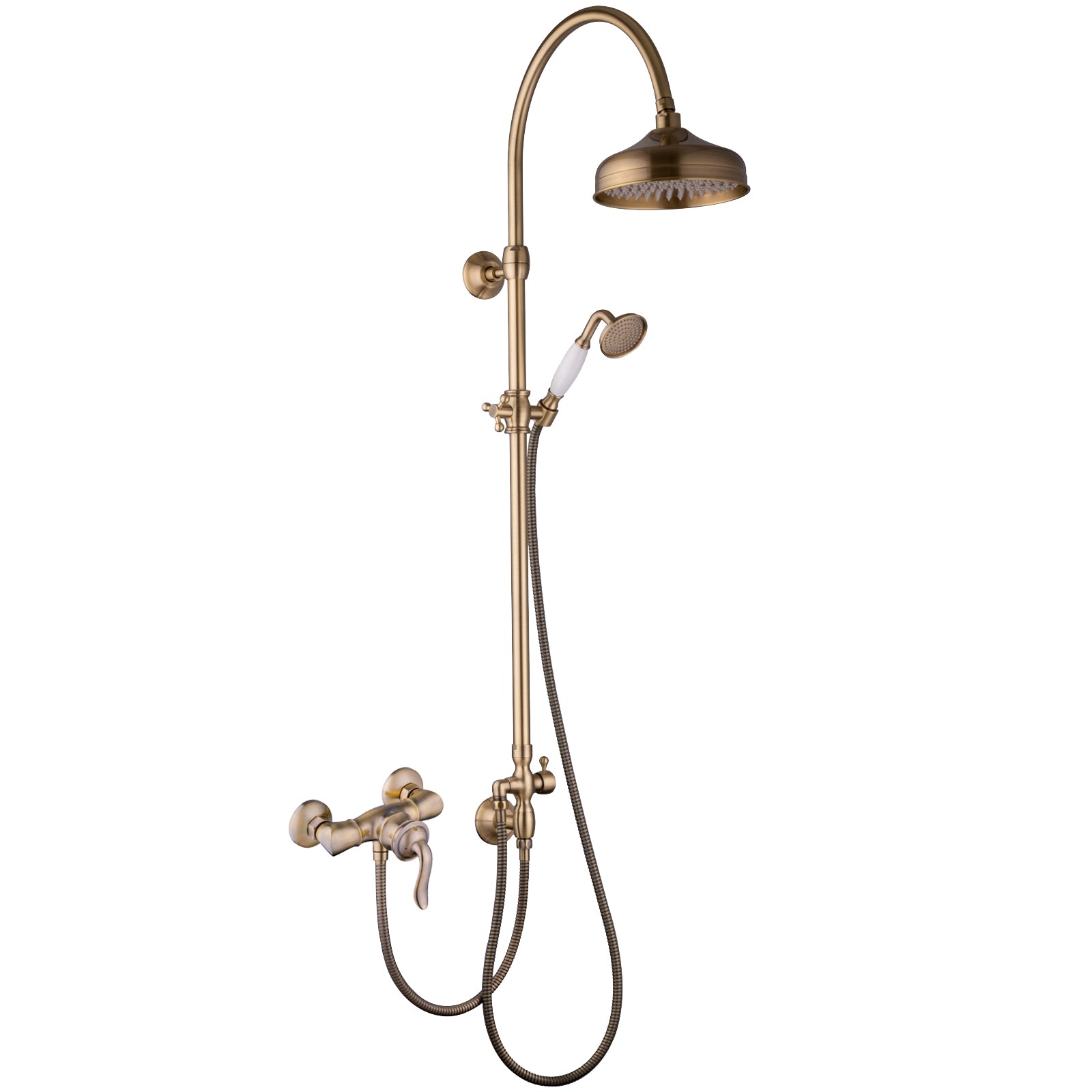 Duschsystem Aufputz Bronze Retro