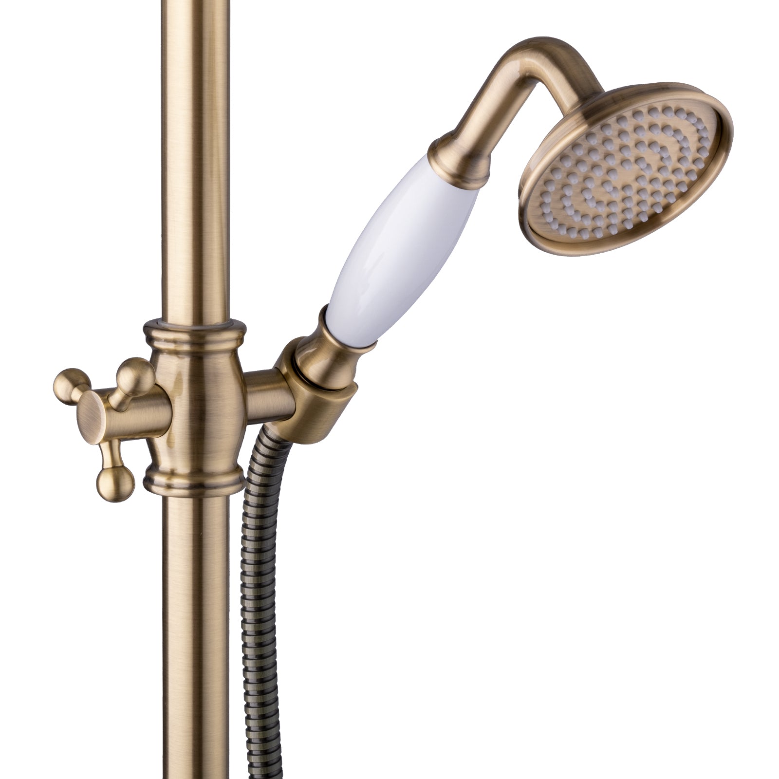Duschsystem Aufputz Bronze Retro