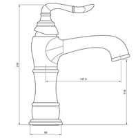 Waschtischarmatur Bronze Retro