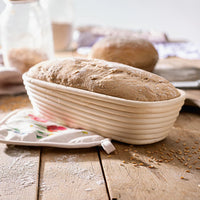 Gärkorb aus Peddigrohr oval 30 x 12 x 6 cm, für Brote von 700 g - 1.500 g