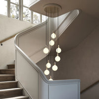 Pendelleuchte Nine aus Messing