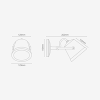 Corston Cambridge Wandleuchte - Antikes Messing