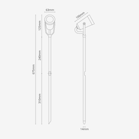 Corston Cambridge Bodenstrahler 24V - Antikes Messing