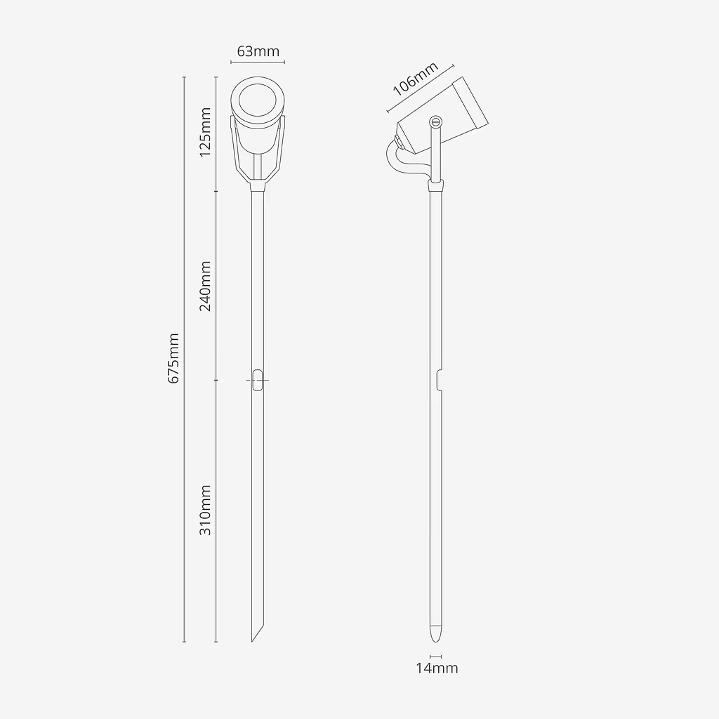 Corston Cambridge Bodenstrahler 24V - Antikes Messing