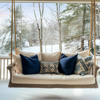 Porch Swing aus natürlichen Materialien