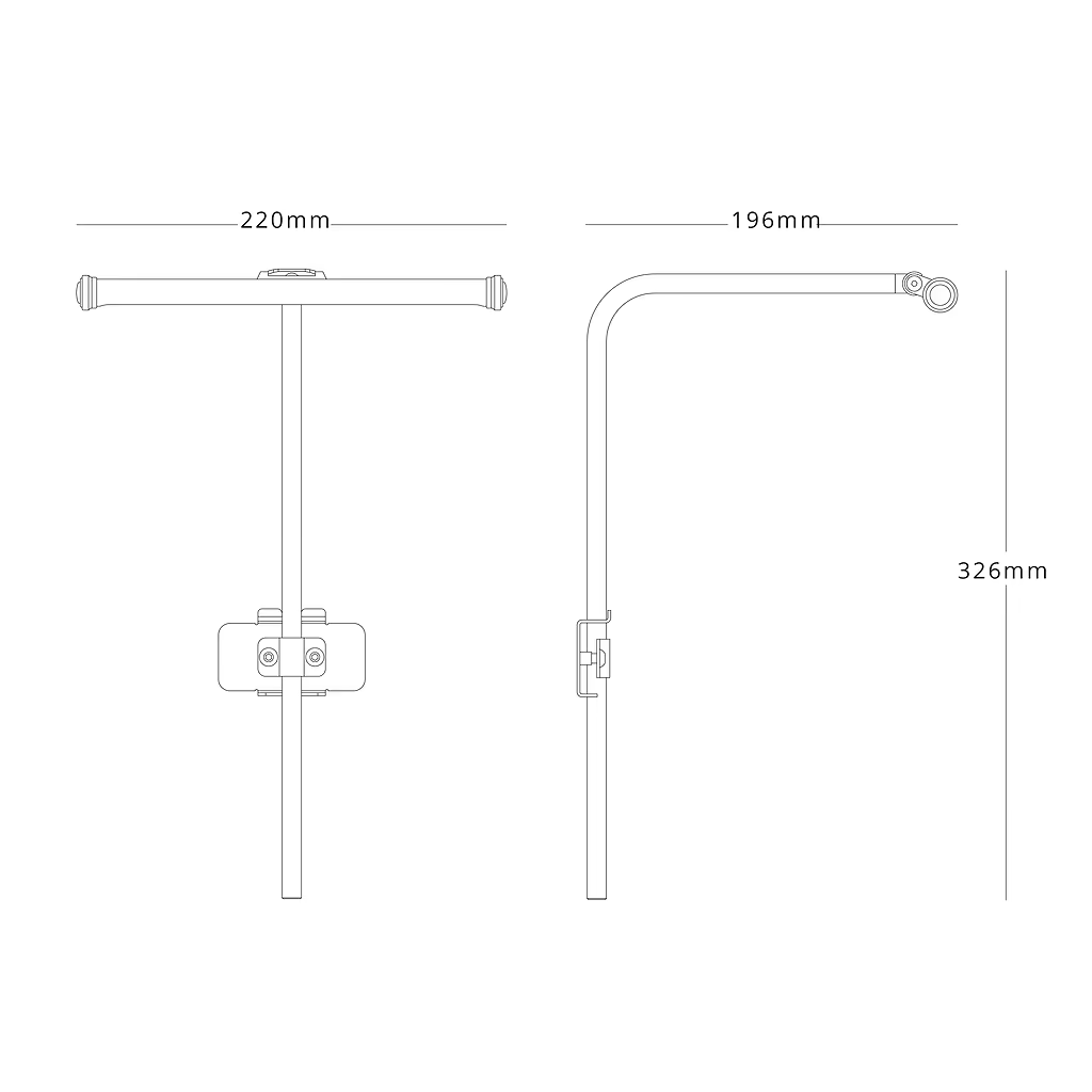 Corston-Harrow Bilderleuchte 220 mm in diesen drei Farben: Antikes Messing-Bronze-Poliertes Nickel