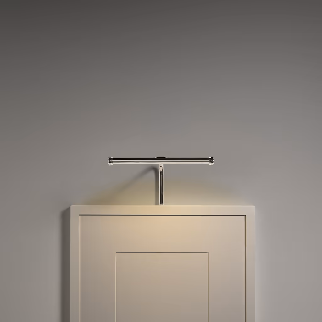 Corston-Harrow Bilderleuchte 220 mm in diesen drei Farben: Antikes Messing-Bronze-Poliertes Nickel