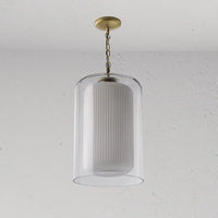 Corston Windsor große hängende Deckenleuchte Opalglas - Antikes Messing