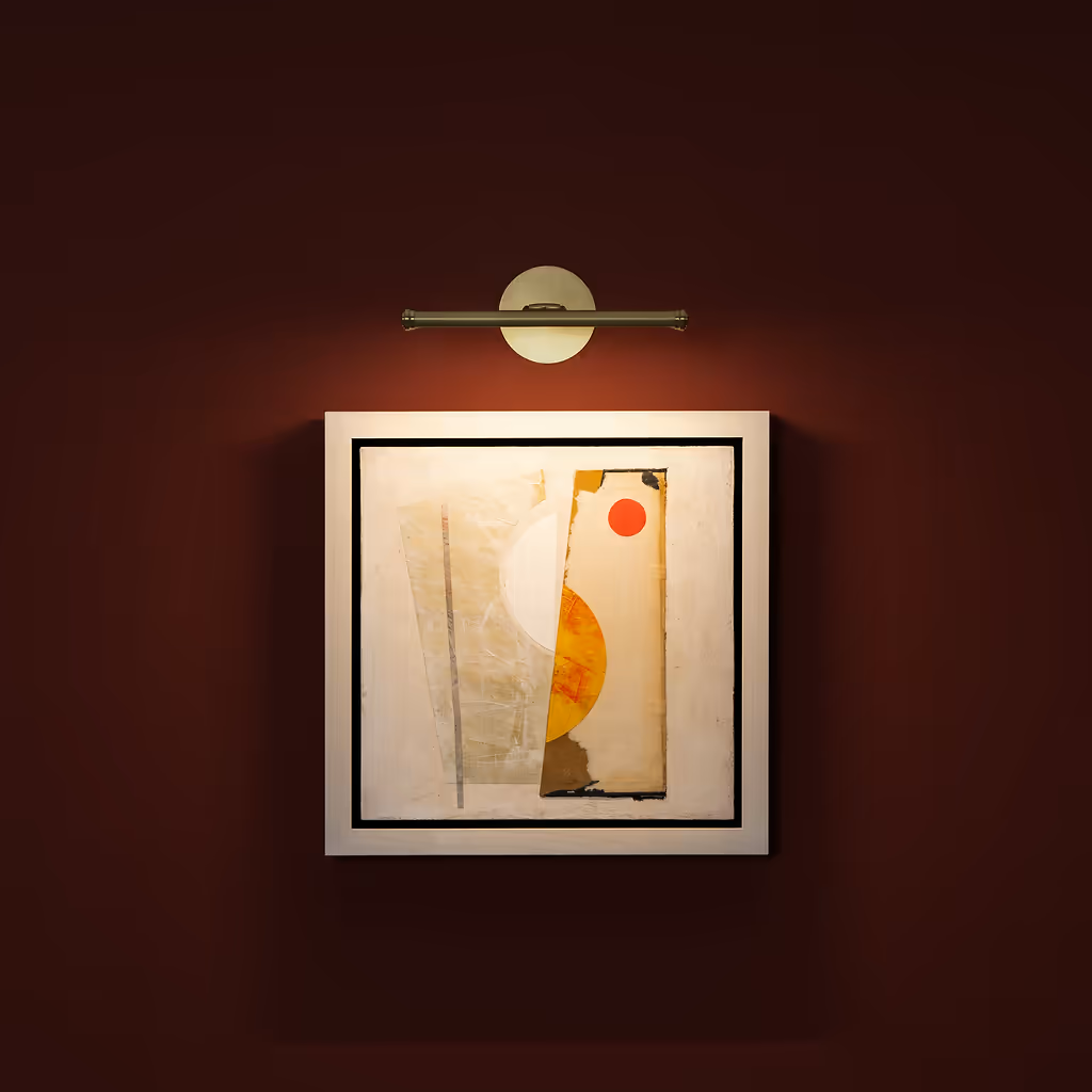 Corston-Taylor Bilderleuchte 220 mm in diesen drei Farben: Antikes Messing-Bronze-Poliertes Nickel