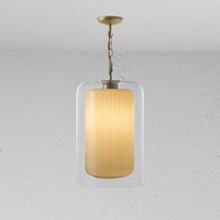 Corston Windsor große hängende Deckenleuchte Opalglas - Antikes Messing