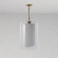 Corston Windsor große hängende Deckenleuchte Opalglas - Antikes Messing