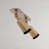 Perryn kleiner Doppelstrahler (35 mm) – Antikes Messing