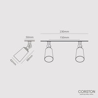 Perryn kleiner Doppelstrahler (35 mm) – Antikes Messing
