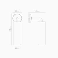 Corston-Claremont kleine Wandleuchte feines Porzellan – Poliertes Nickel