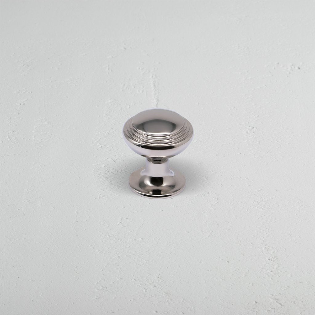 Corston-Barlow Möbelknauf – Poliertes Nickel