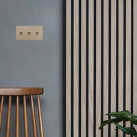 Corston-Kipphebelschalter 3x in Zweifachrahmen – Antikes Messing