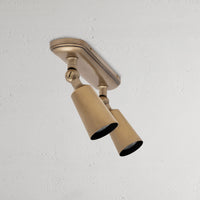 Baylis kleiner Doppelstrahler (35 mm) – Antikes Messing