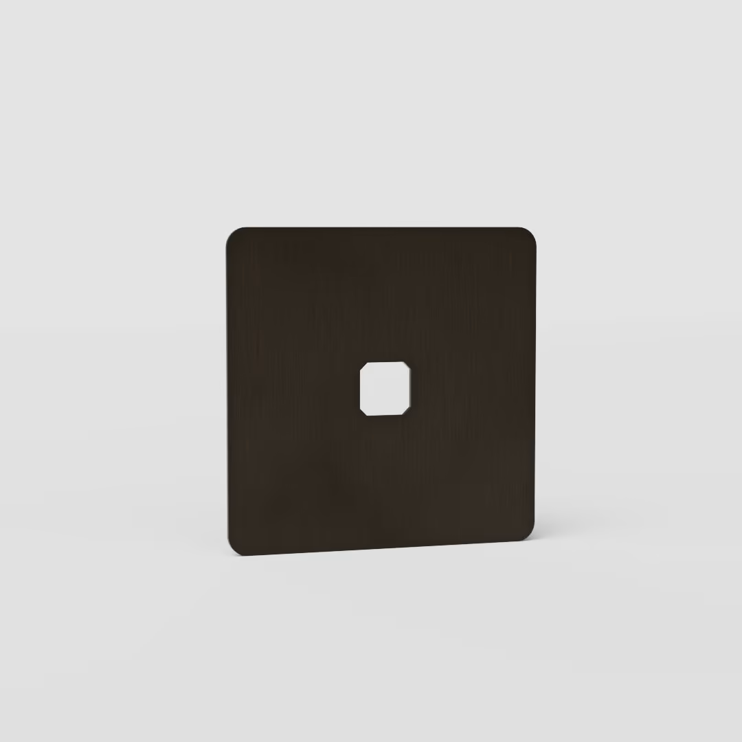 Corston-Einfachrahmen 1x EU – Bronze-Antikes Messing - Poliertes Nickel