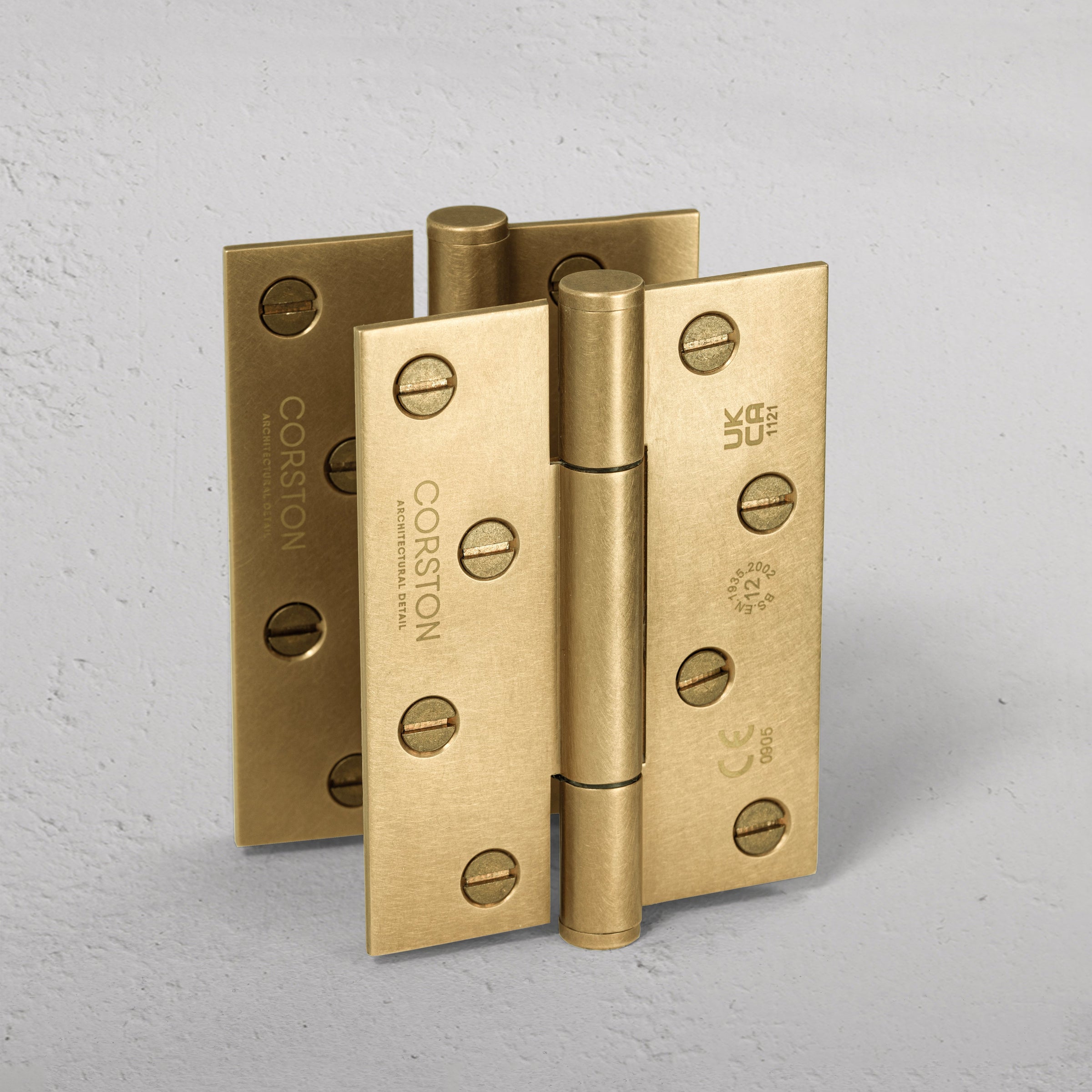 Corston-Hazel Türscharnier 2x FR 60 – Antikes Messing