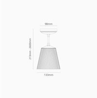 Richmond hängende Medium-Deckenleuchte geriffeltes Glas – Antikes Messing