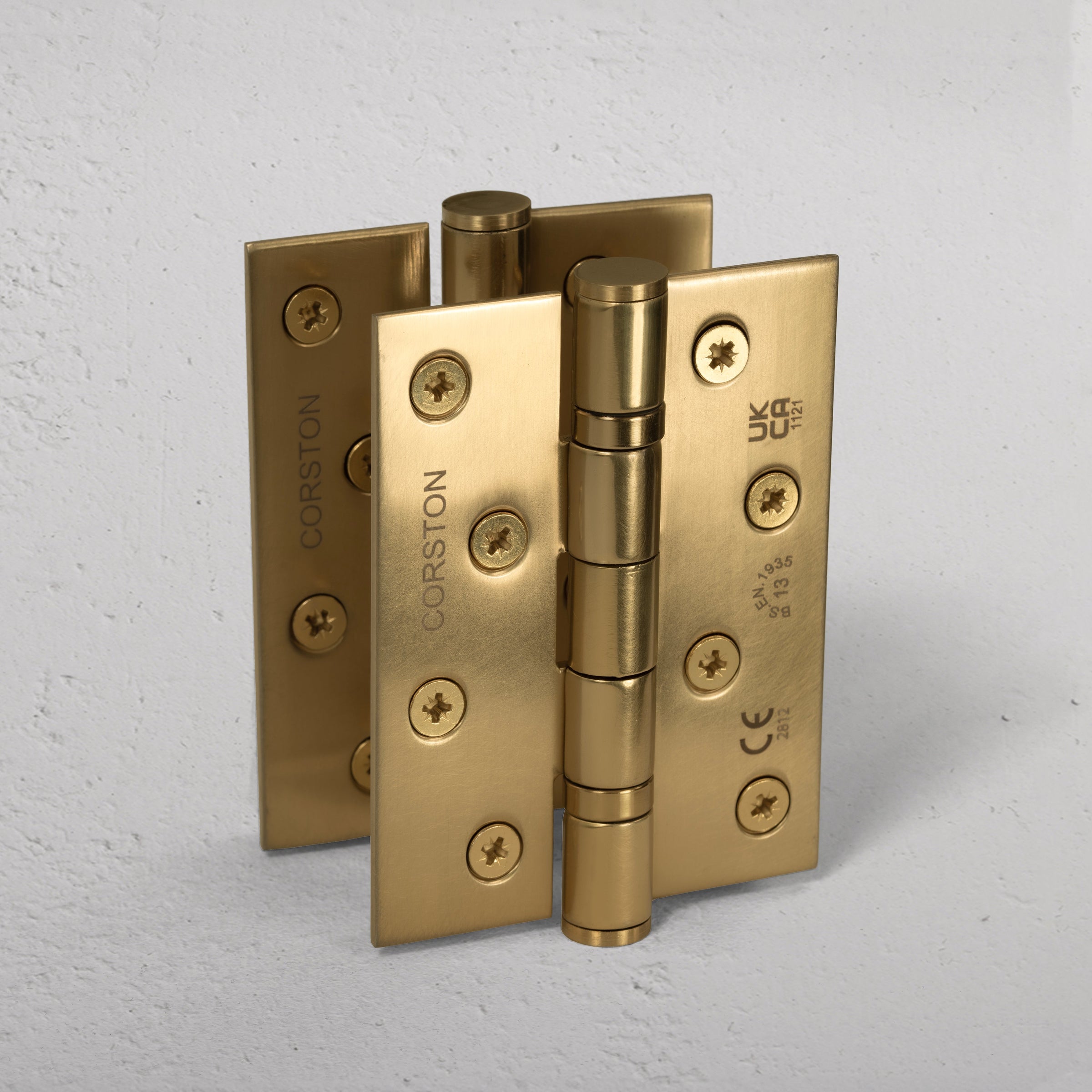 Corston-Saxon Türscharnier 2x FR 60 – Antikes Messing