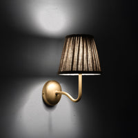 Corston Malvern Medium-Wandleuchte natürliches Beige - Antikes Messing