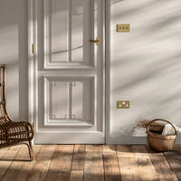 Corston-Curtis Türscharnier 2x – Antikes Messing