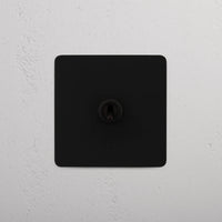 Corston-Kipphebelschalter 1x in Einfachrahmen – Bronze