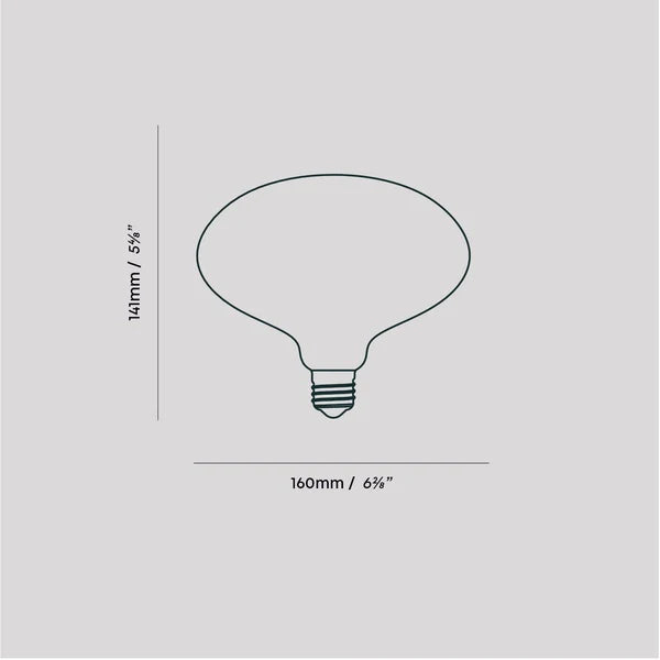 Ovale E27 LED-Glühbirne