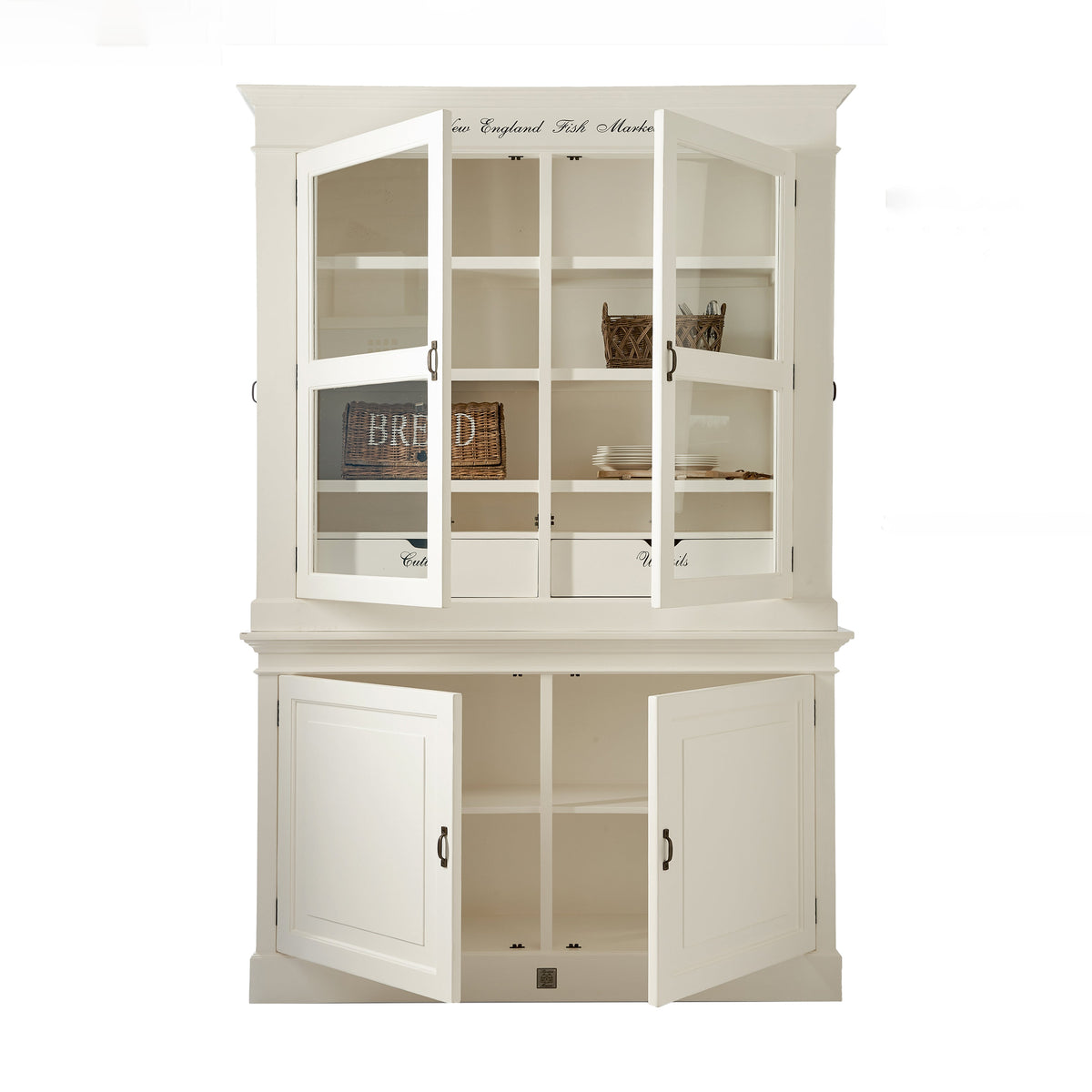 New England Fish Market Cabinet – Großer Buffetschrank mit klassischem Landhaus-Charme