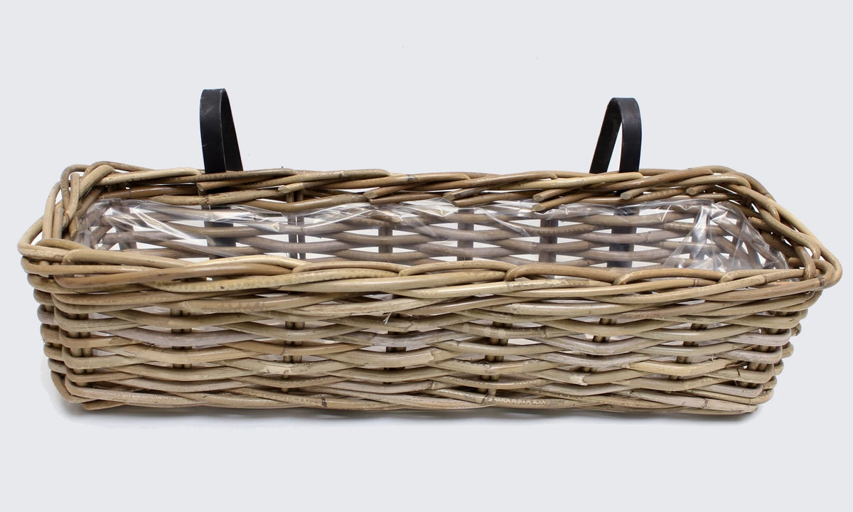 Pflanzkasten groß 58 x 18 x 14 cm mit Metallbügeln