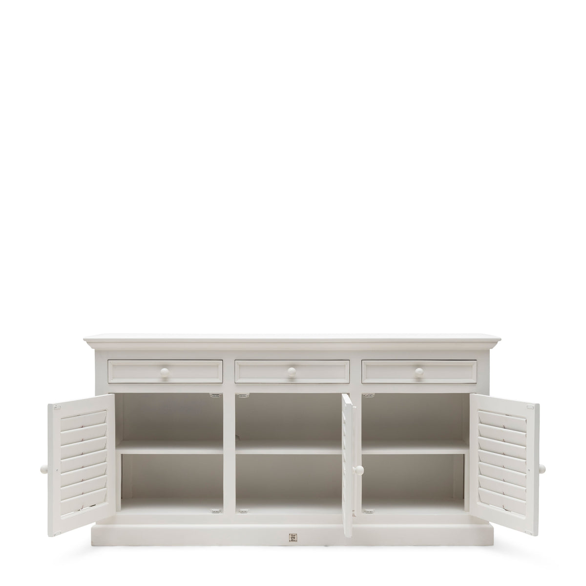 New Orleans Kommode – Stilvolle Holzkombination mit Lamellen-Front