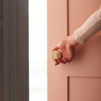 Corston Poplar gefederter Türknauf – Antikes Messing